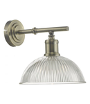 Aplica Dara Wall Light Antique Brass & Glass