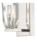 Aplica Crystal Wall Light Polished Chrome & Crystal