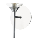 Aplica Zeke Wall Light Polished Chrome Glass