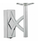 Aplica Lyon Wall Light Polished Chrome & Crystal