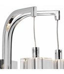 Aplica Galileo Double Wall Light Polished Chrome Crystal LED