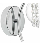 Aplica Elma Wall Light Polished Chrome & Glass