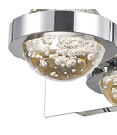 Aplica Livia LED Wall Light Polished Chrome & Glass Sphere