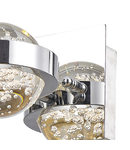 Aplica Livia LED Wall Light Polished Chrome & Glass Sphere