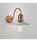 Aplica Adeline 1 Light Wall Light Brushed Copper