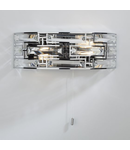 Aplica Seville 2 Light Wall Light Crystal Polished Chrome