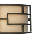 Aplica Tumola 2 Light Wall Light Bronze With Shade