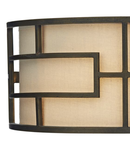 Aplica Tumola 2 Light Wall Light Bronze With Shade