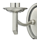 Aplica Ambassador Double Wall Bracket Satin Chrome