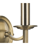 Aplica Ambassador Double Wall Bracket Antique Brass