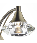 Aplica Luther Wall Light Antique Brass Crystal