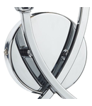 Aplica Morgan Double Wall Bracket Polished Chrome