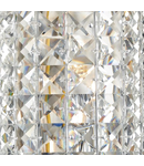 Aplica Matrix 2 Light Wall Bracket Polished Chrome and Clear Faceted Crystal