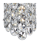 Aplica Frost 1 Light Wall Bracket Polished Chrome and Faceted Crystal