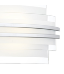 Lampa iluminat perete Sector Large Wall Light Frosted Glass Polished Chrome LED