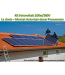 Set sistem fotovoltaic pentru persoane juridice   10kW 380 V - LA CHEIE - montat autorizat PROSUMATOR