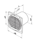 Ventilator diam 100mm 12V - CA