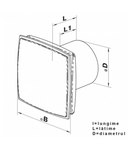 Ventilator diam 100mm LED