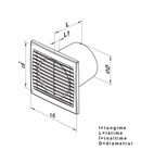 Ventilator diam 125mm 125S