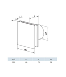 Ventilator diam 100mm timer Solid T