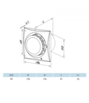 Ventilator diam 100mm 100Quiet Disc