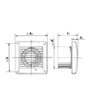 Blauberg Ventilator axial diam 125mm cu timer, valva antiretur, rulment