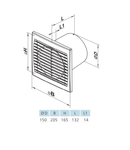 Ventilator diam 150mm timer, senzor umiditate Silenta STH