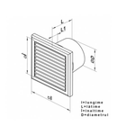 Ventilator diam 150mm 150K