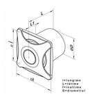 Ventilator diam 100mm 100X