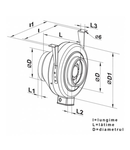 Ventilator centrifugal metalic pt. tubulatura diam 148 mm