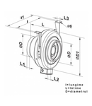 Ventilator centrifugal metalic pt. tubulatura diam 248 mm