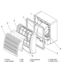 Ventilator centrifugal diam 100mm timer, senzor umiditate