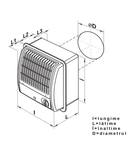 Ventilator centrifugal diam 100mm