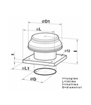 Ventilator de acoperis VOK 2E 300