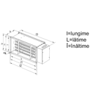 Baterie de incalzire electrica 500x250mm, 18KW, 380V