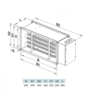 VENTS Baterie de incalzire electrica 400*200mm, 7.5kw, 380V