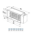 VENTS Baterie de incalzire electrica 800x500mm, 27KW, 380V