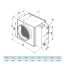 Baterie de incalzire pe apa fi 125mm, 4 randuri