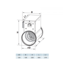 VENTS Baterie de incalzire electrica diam 125mm, 2,4kw, 230V,cu termostat si senzor de temperatura