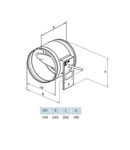 Clapeta metalica fi 125mm