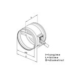 VENTS Clapeta metalica diam 160mm