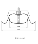 Anemostat metalic diam 200