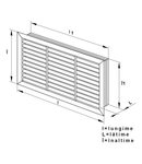 Grila plastic liniara 1350x300mm