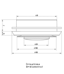 Anemostat cu flansa diam 200mm