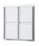 Grila liniara cu lamele fixe 700x500mm, gri