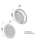 Grila rotunda diam 100 mm MV 100bVs