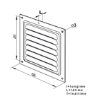 Grila metalica 125x125