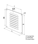 Grila metalica 150x210mm