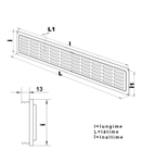 Grila metalica 475x80mm