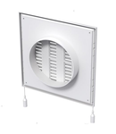 Grila ventilatie cu jaluzele actionate mecanic, diam 150mm